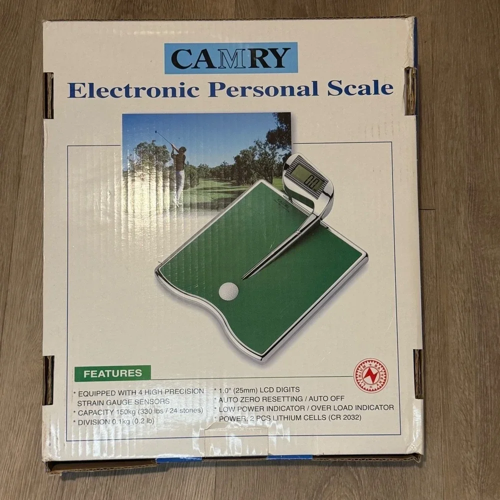 Vintage Camry EB3471 Golf Theme Electronic Personal Scale Digital Tested‎